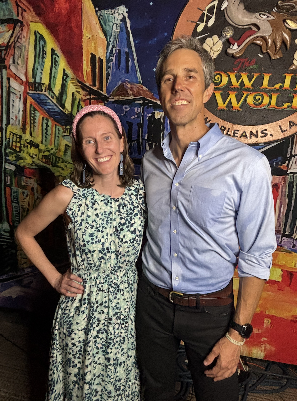 Lauren Jewett with Beto O’Rourke