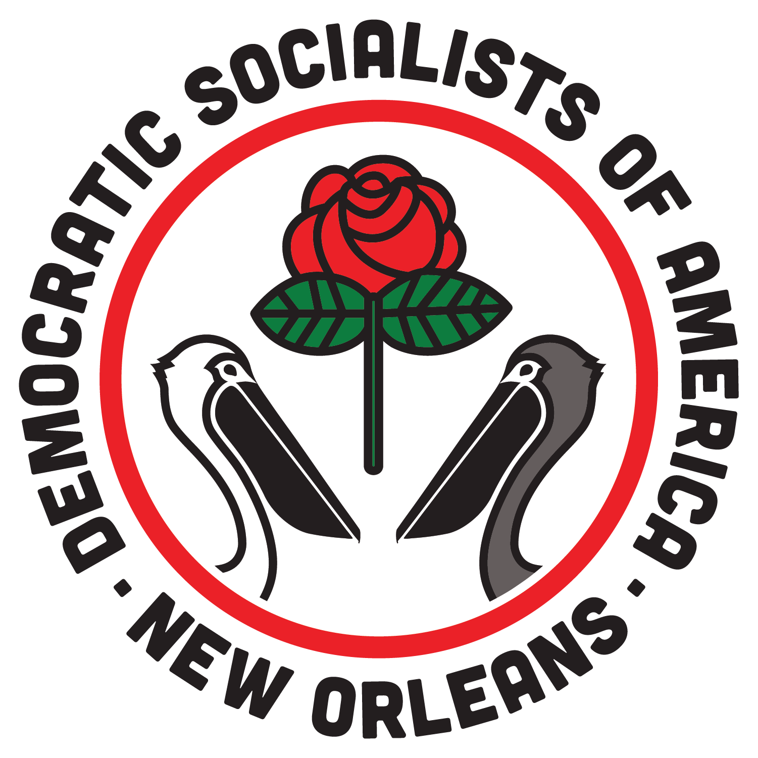 New Orleans Democratic Socialists of America logo